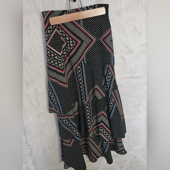 File 16 Rare Boho Layered Asymmetrical Skirt (NWOT) - Picture 4 of 8